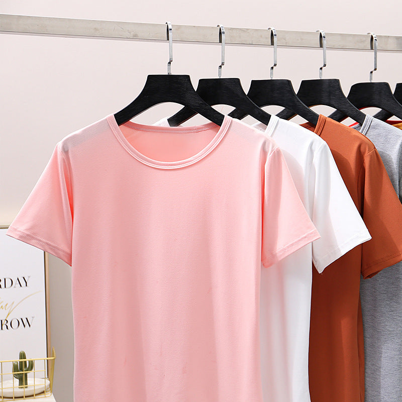 Pure White T Loose Casual Short Sleeve
