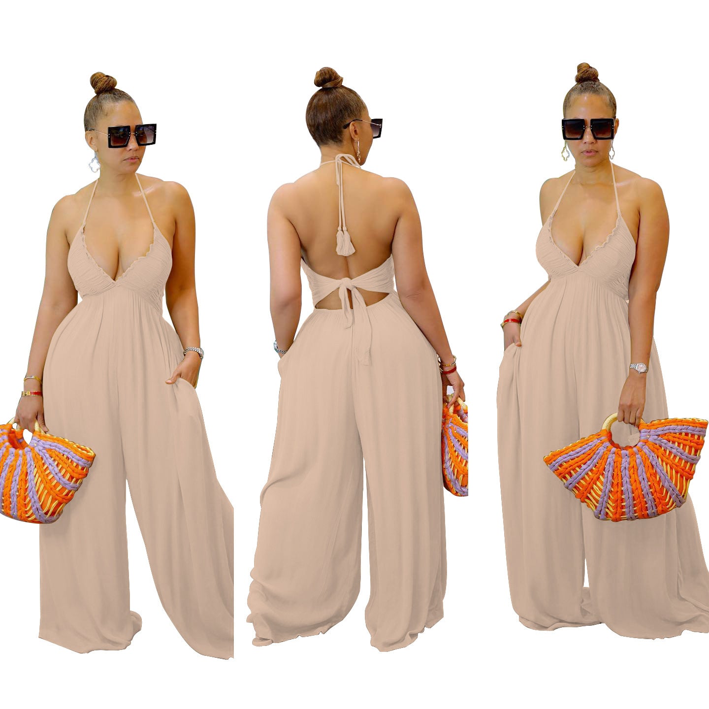 Women's Fashionable Personalized Bra Jumpsuit