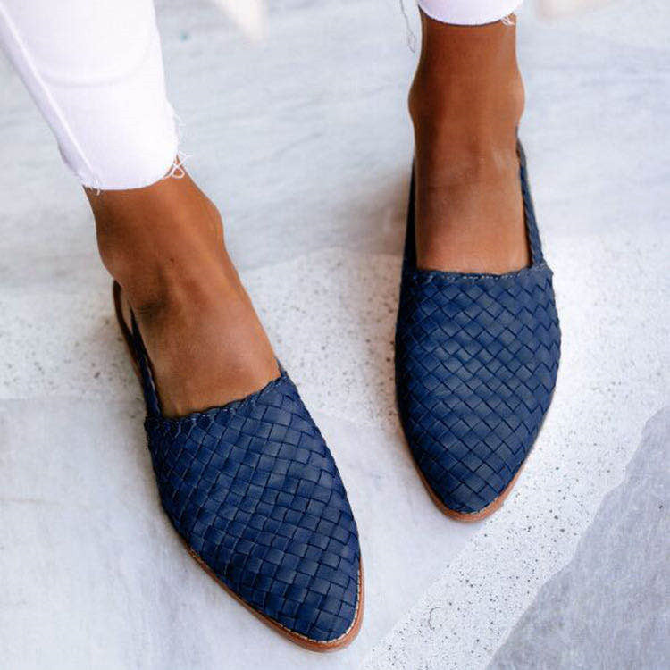 European And American Baotou Flat Sandals With Buckle