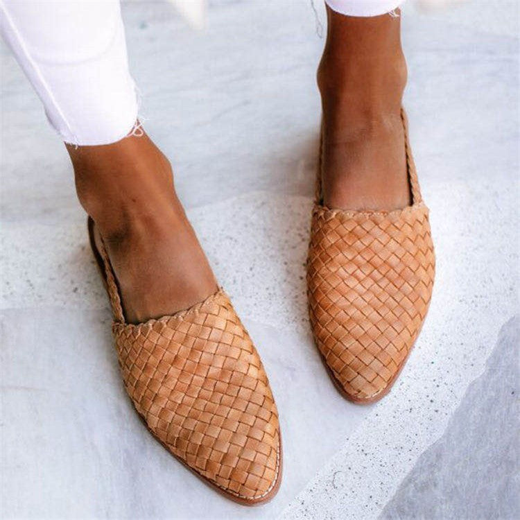 European And American Baotou Flat Sandals With Buckle