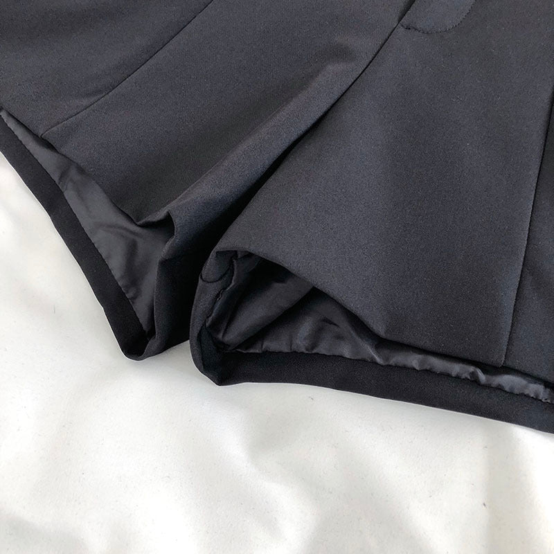 Women's high waist A-line shorts