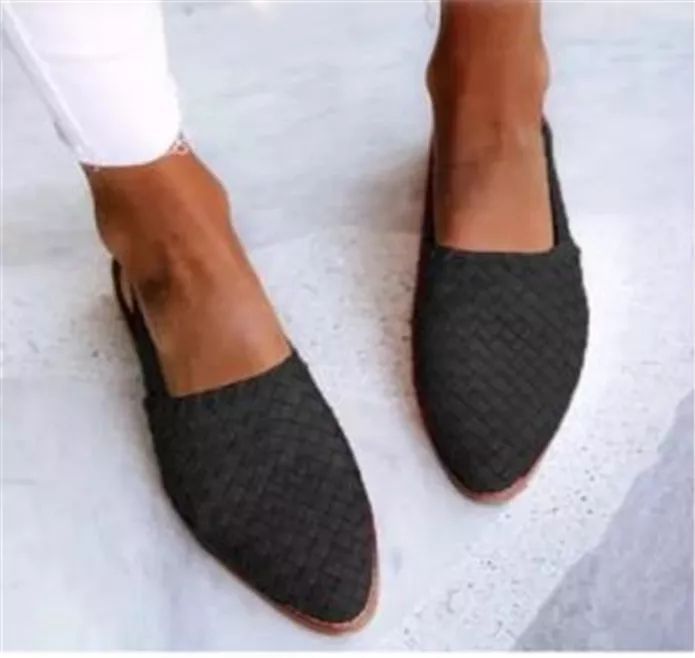 European And American Baotou Flat Sandals With Buckle