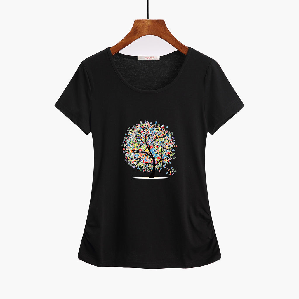 Large Size Loose All-match Short Sleeve Women's T-shirt