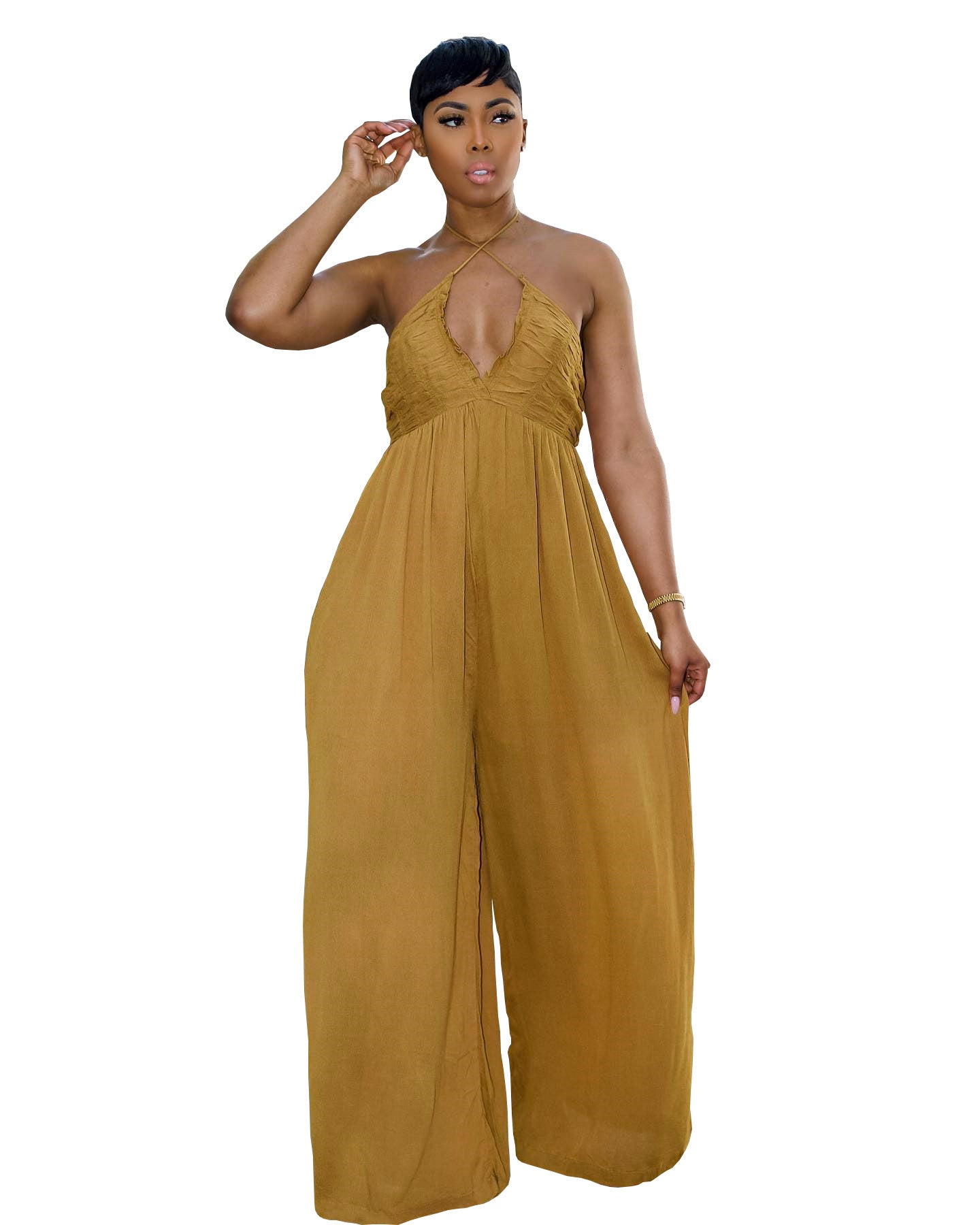 Women's Fashionable Personalized Bra Jumpsuit