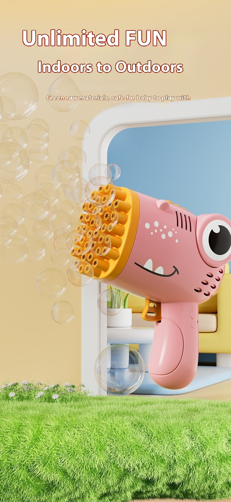 40-hole Bubble Machine Children's Automatic Handheld Boys And Girls Toys