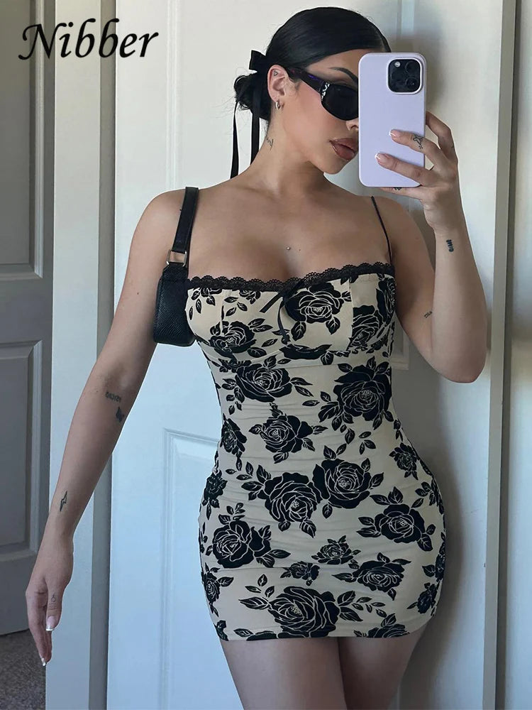 Mini Dress Trimmed Lace For Women Stunning Aesthetic Elegant Sleeveless Evening Dresses Female Vestido somè