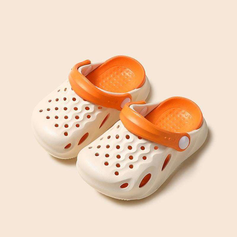 Outdoor EVA Hole Shoes Boys And Girls Soft Bottom kpk