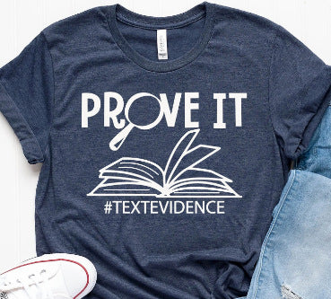 Book Flower Printed Colored Cotton T-shirt