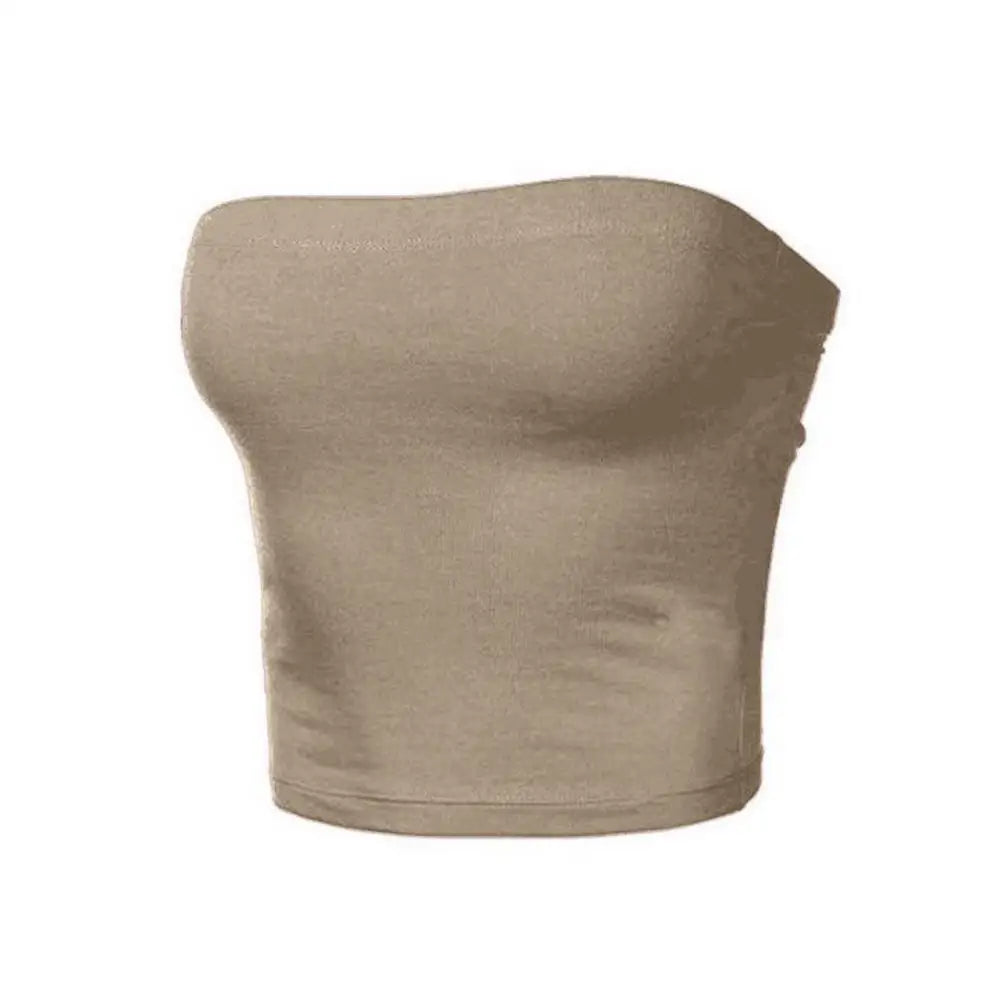 1Pc Soft Women Bustier Strapless Cropped Women Tube Tops Slim Elastic Tube Top Breathable Lingerie Bra Top Women Underwear