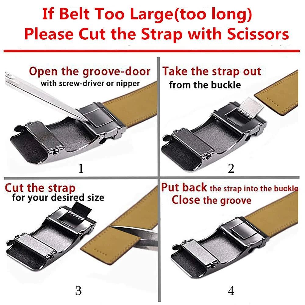 2.3CM Women Genuine Leather Belt For Female Strap Casual All-match Ladies Adjustable Belts Designer Automatic belt buckle sentiwon