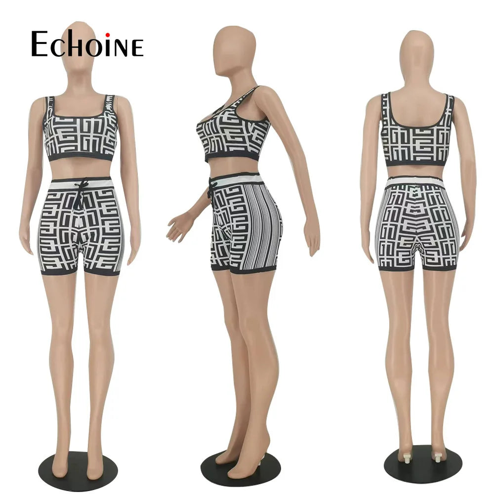 Two Piece Set Elegant Fashion Sport matching Outfits somè
