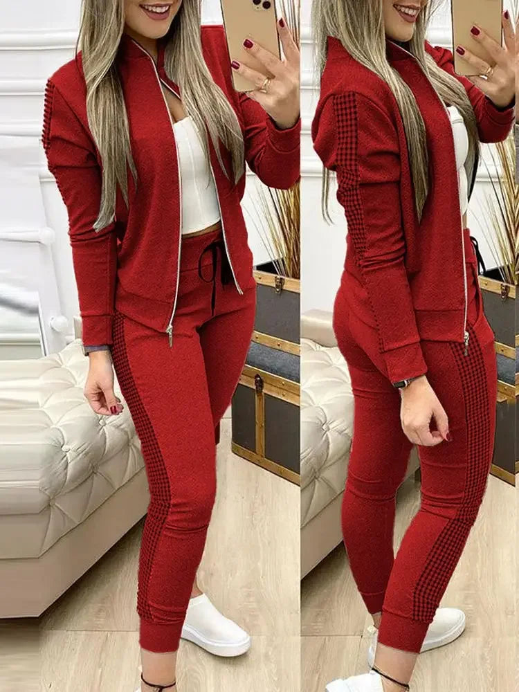 2026 Women  Casual Sport Suit Winter 2 Piece Woman Set