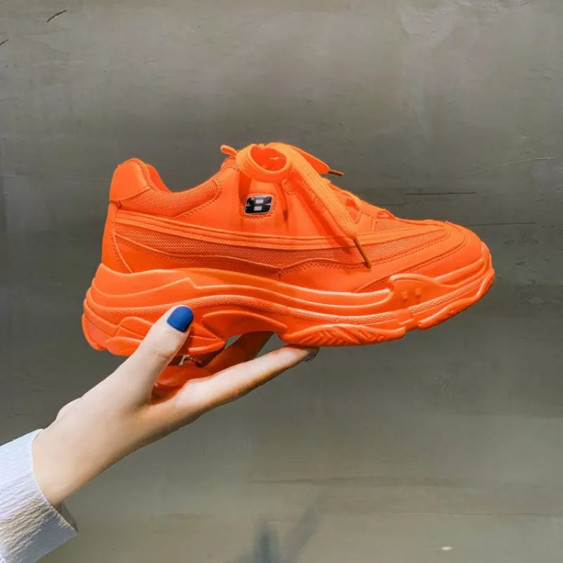 New Trend Chunky Sneakers Women Casual Sport Shoes Thick Sole Tennis basket femme Sneakers