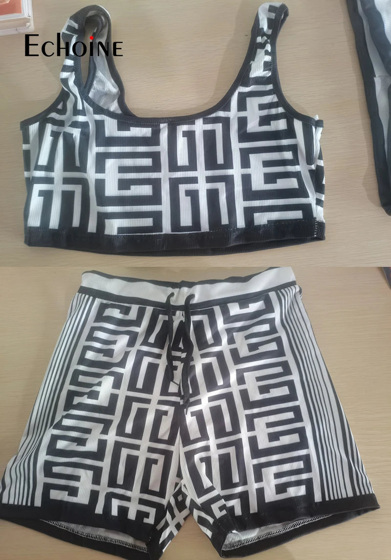 Two Piece Set Elegant Fashion Sport matching Outfits somè