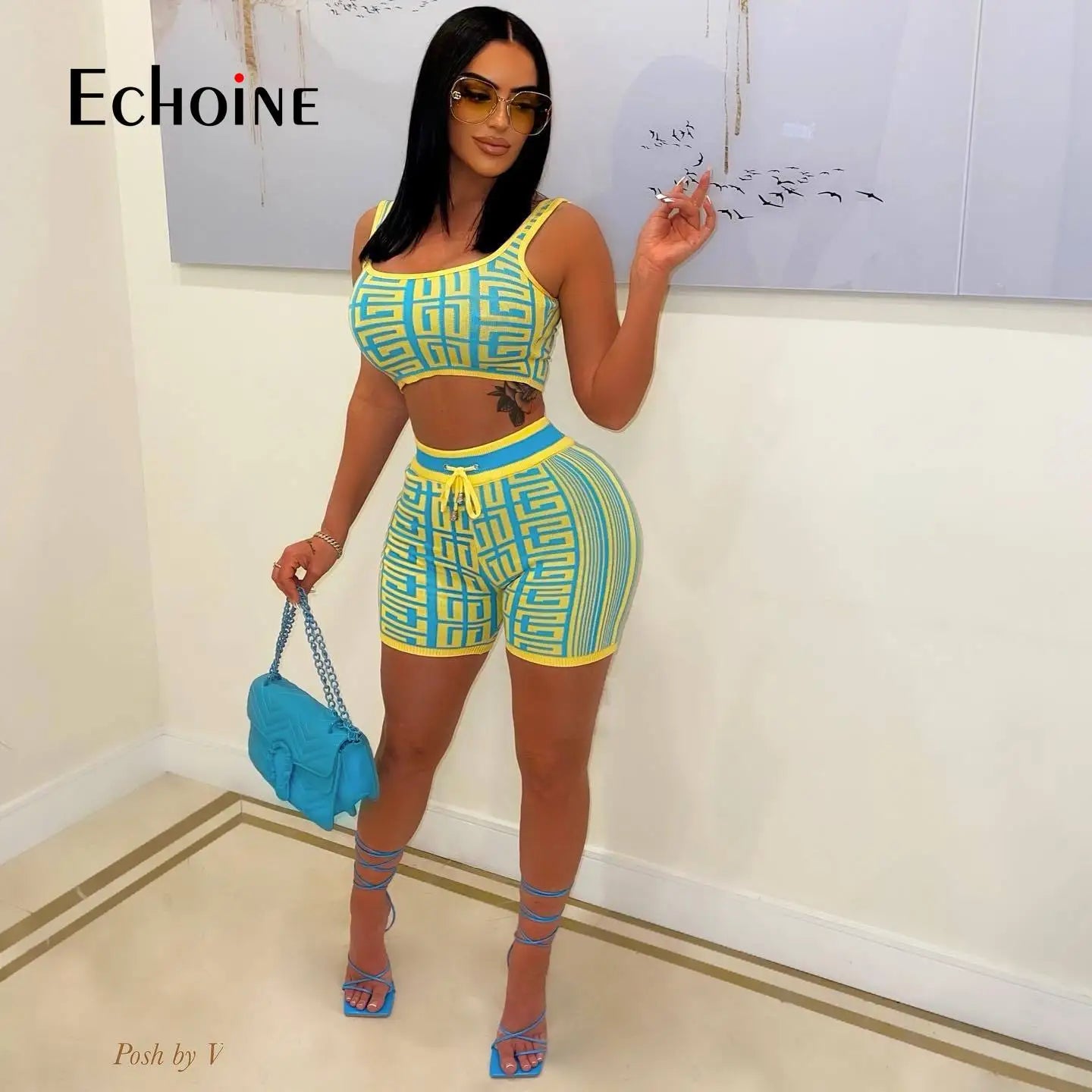 Two Piece Set Elegant Fashion Sport matching Outfits somè