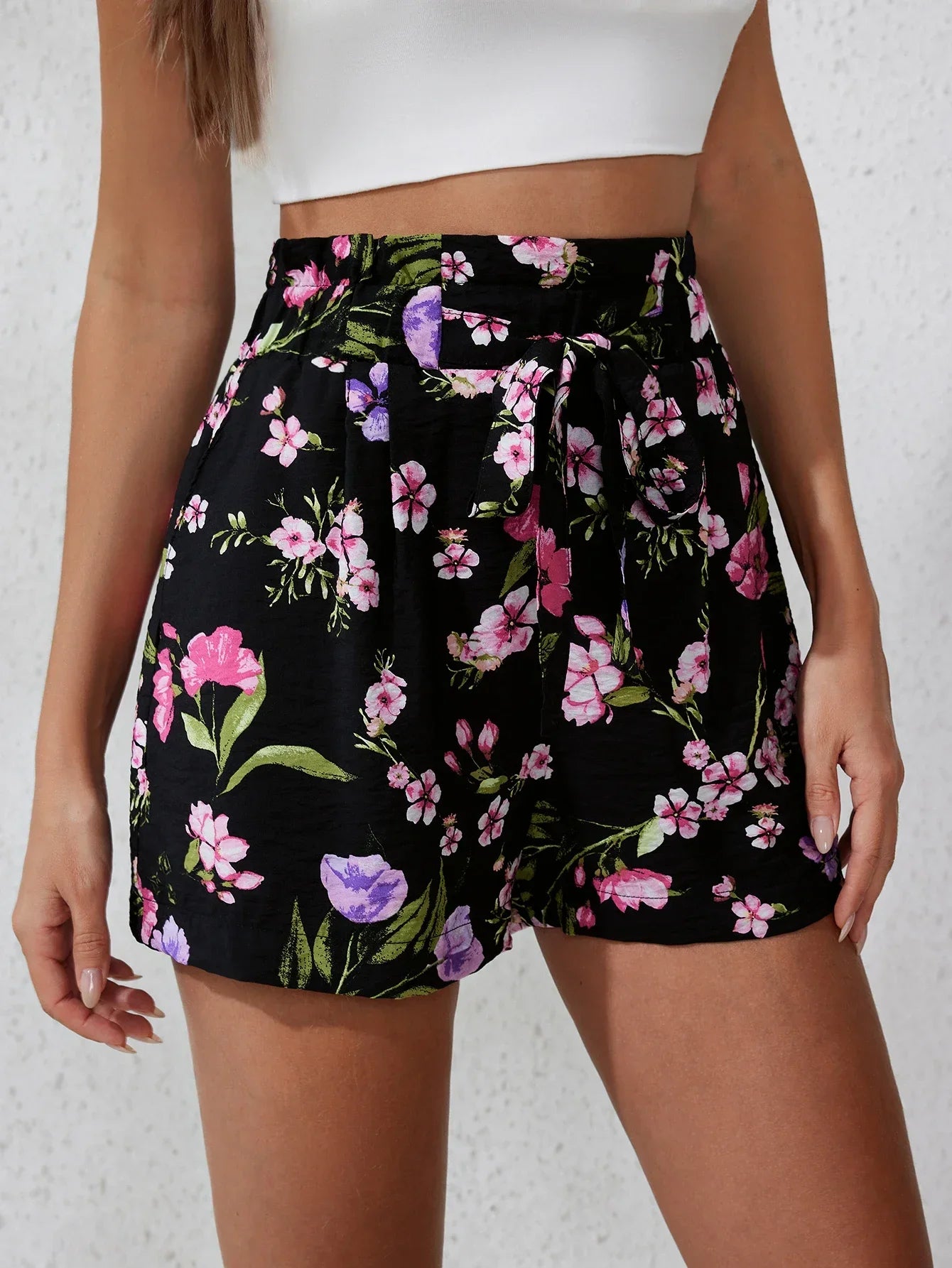 2025 Summer New Women's Fashion Casual Print Beach Pants Minimalist Style Comfortable Home Loose Outdoor Sports Jogging Shorts