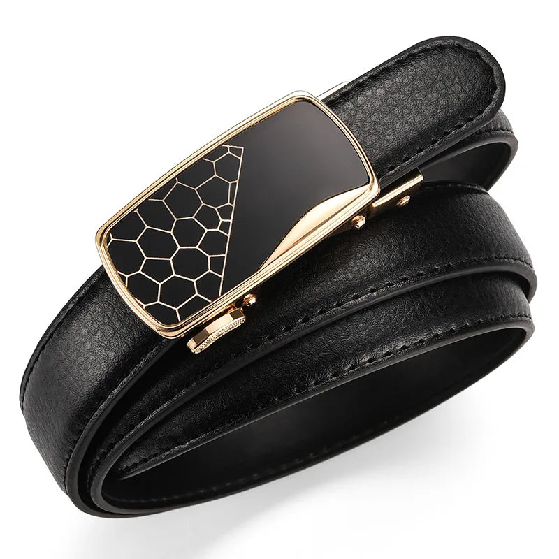 2.3CM Women Genuine Leather Belt For Female Strap Casual All-match Ladies Adjustable Belts Designer Automatic belt buckle sentiwon