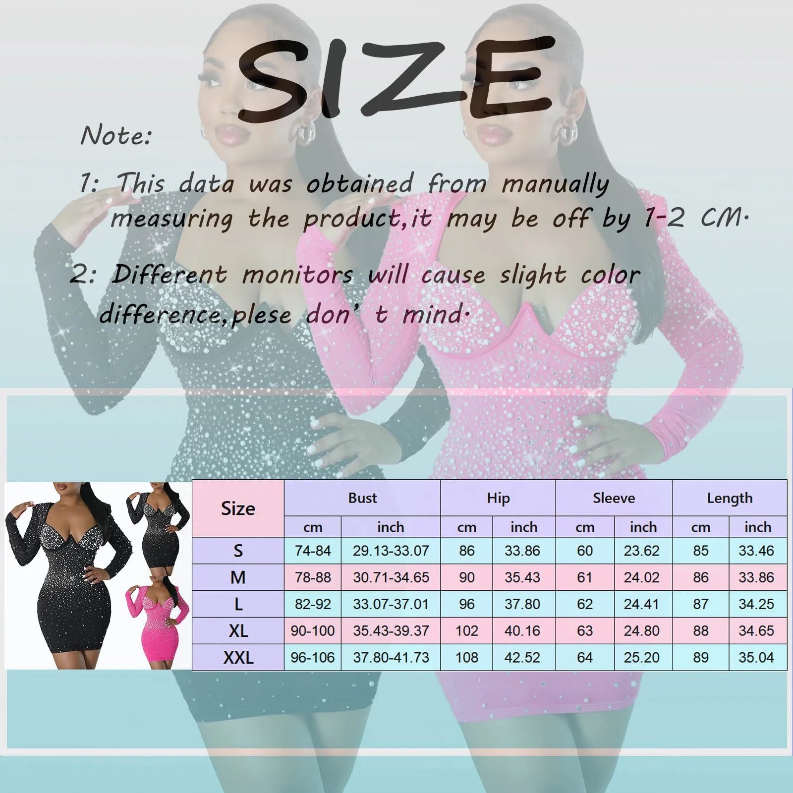 Sexy Sequined Rhinestone Bodycon Dress For Women 2025 New Long Sleeved V-Neck Party Dresses Elegant Evening Prom Gown Vestidos kpy