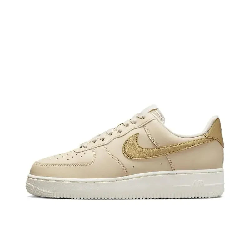 Nike Air Force 1 LOW Men's and Women's Board Shoes Are Non Slip, Durable, Comfortable, Lightweight, Brown
