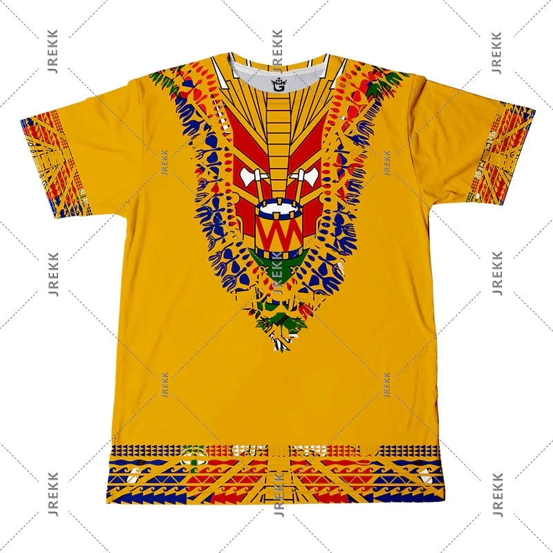 Haiti Flag Day Two-color T-shirt Men Festival Fashion Street