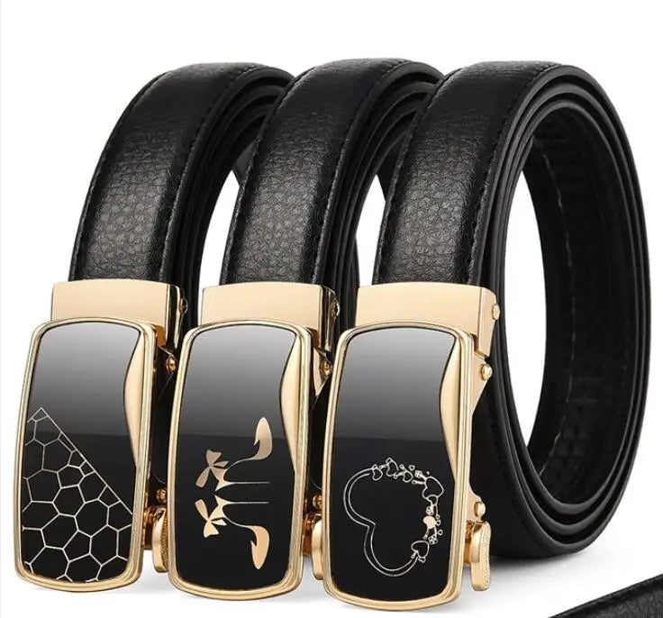 2.3CM Women Genuine Leather Belt For Female Strap Casual All-match Ladies Adjustable Belts Designer Automatic belt buckle sentiwon
