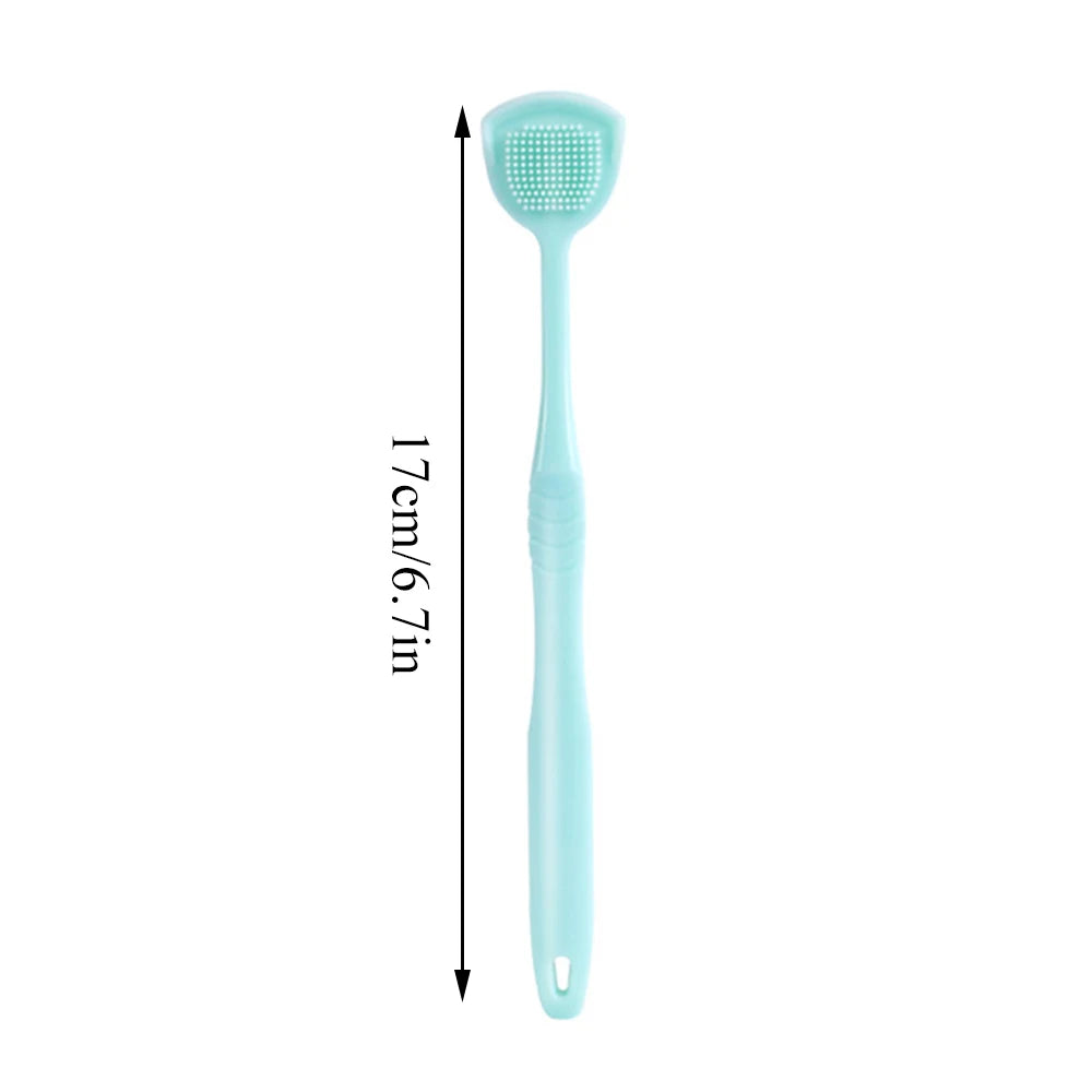 1pcs Scraper For Tongue Cleaning Silicone Dental Tongue Scraper Double-sided Tongue Scraping Tools Oral Hygiene Supplies