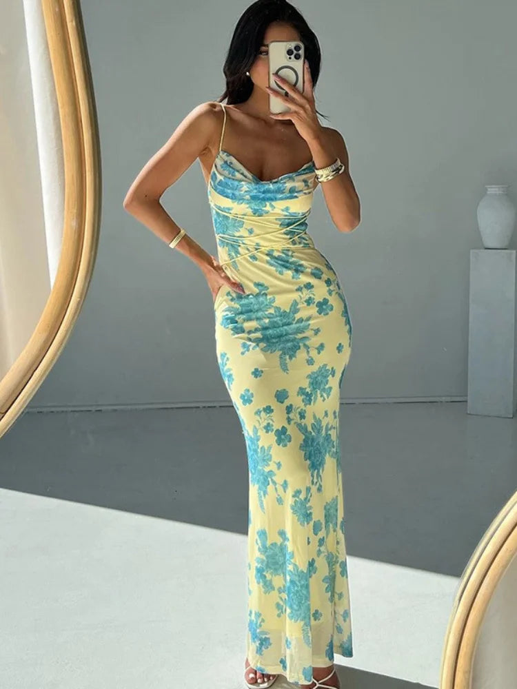 Dress For Women Clothing Slim Streetwear Lace-Up Sleeveless  Summer somè