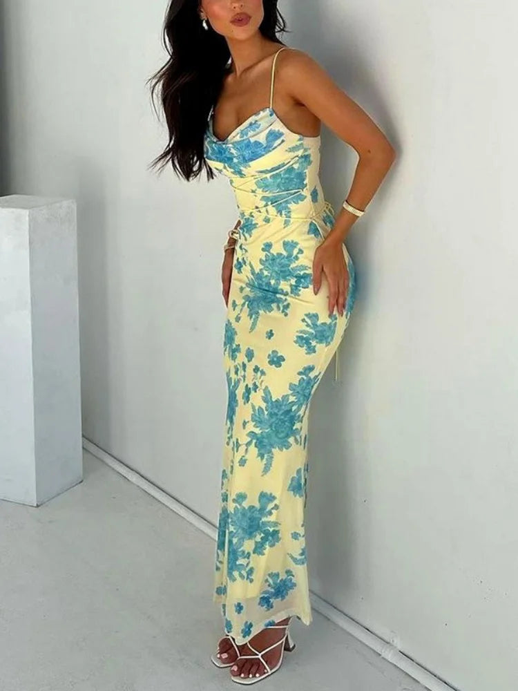 Dress For Women Clothing Slim Streetwear Lace-Up Sleeveless  Summer somè