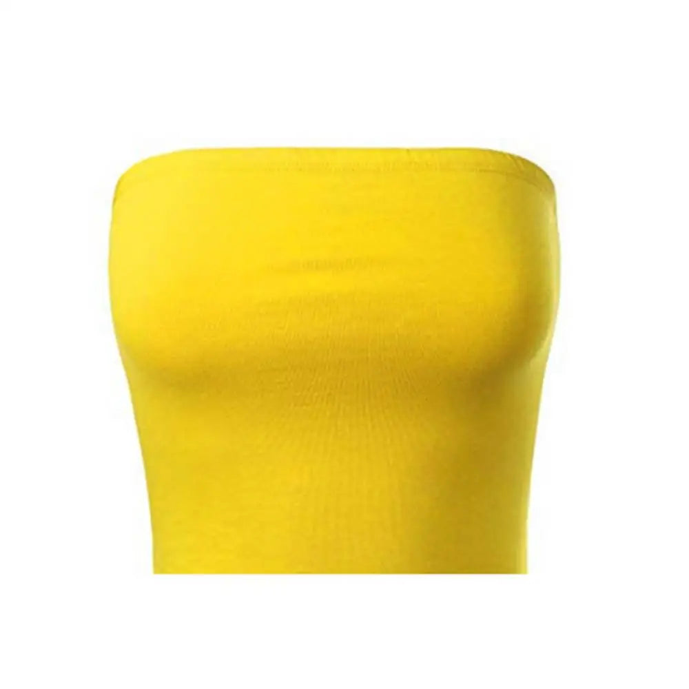 1Pc Soft Women Bustier Strapless Cropped Women Tube Tops Slim Elastic Tube Top Breathable Lingerie Bra Top Women Underwear