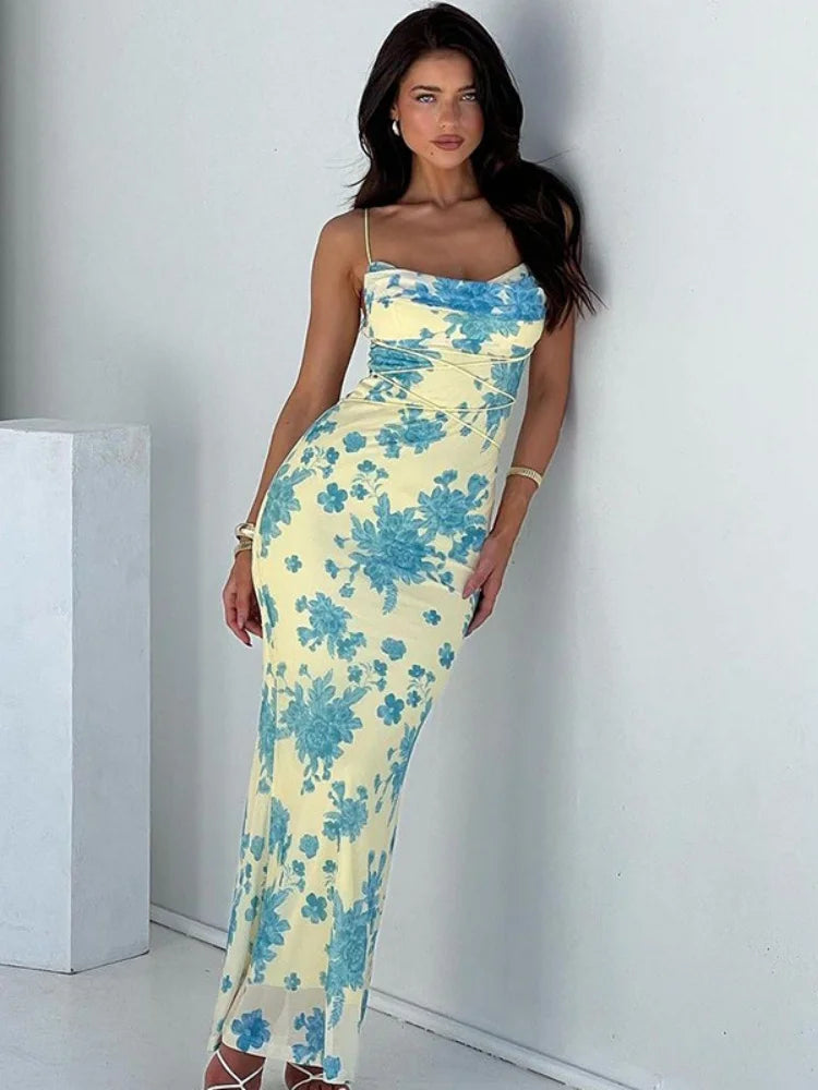 Dress For Women Clothing Slim Streetwear Lace-Up Sleeveless  Summer somè