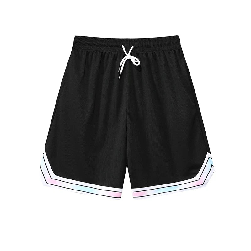 2025 Summer Track American Basketball Shorts Quick Dry Breathable Running Fitness Sports Pants Loose Muscle Training