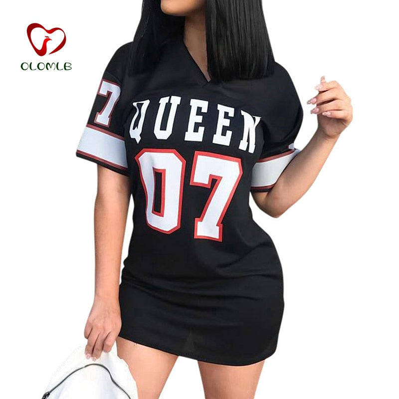 Neck Sexy Mini Dress Robe Camiseta Vestidos