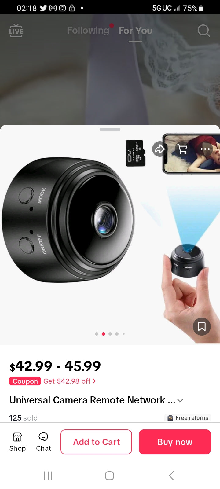 WiFi HD 1080P Indoor Safety Protection Mini Monitoring Wireless Camera Remote Video Viewing Baby Monitor