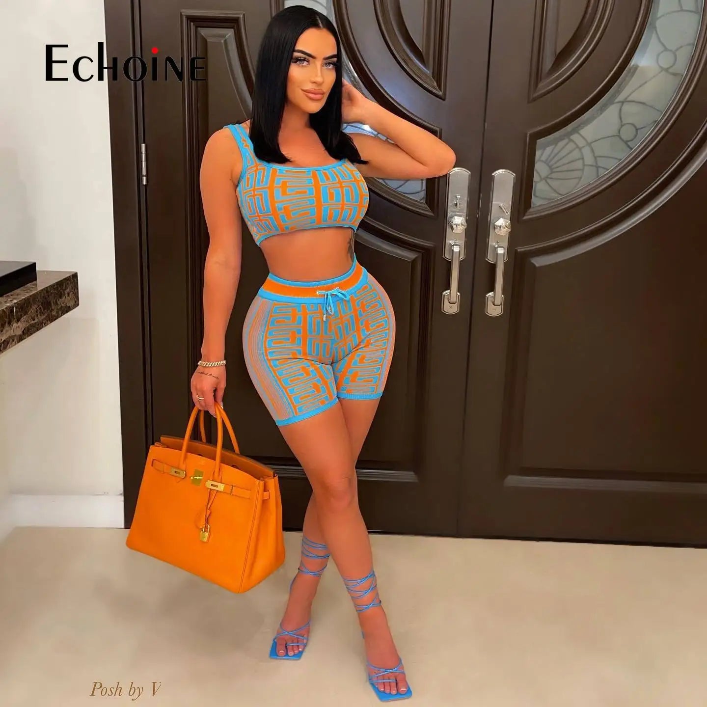 Two Piece Set Elegant Fashion Sport matching Outfits somè