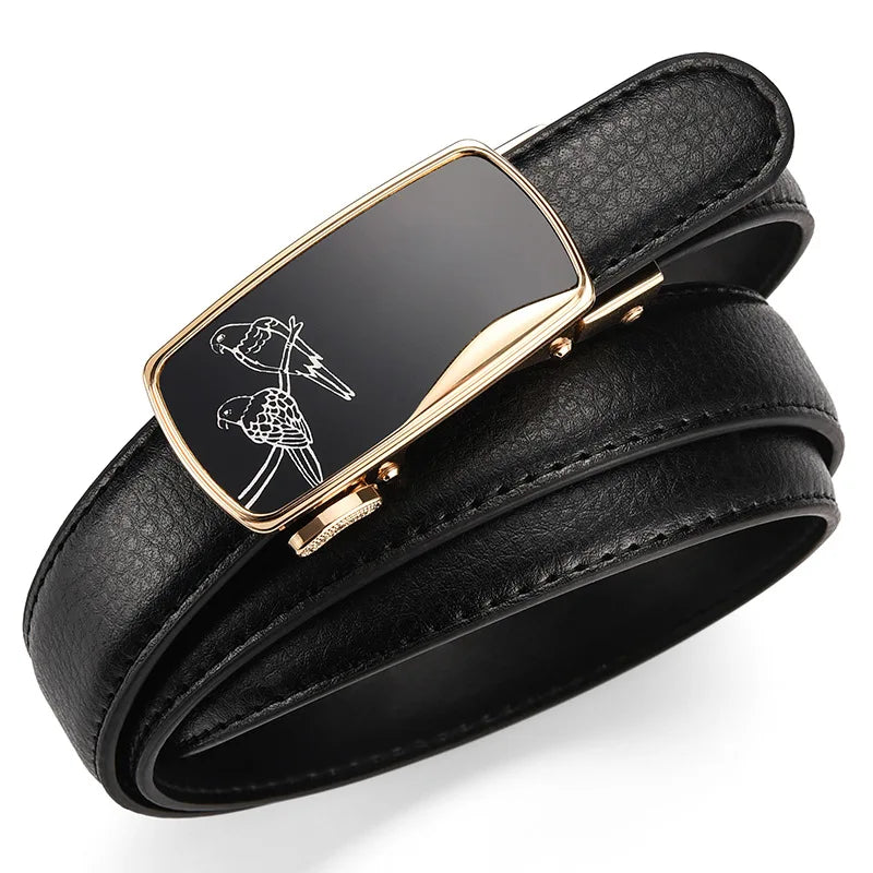 2.3CM Women Genuine Leather Belt For Female Strap Casual All-match Ladies Adjustable Belts Designer Automatic belt buckle sentiwon