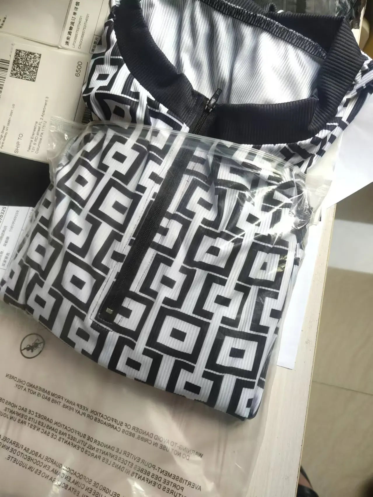 2 Pieces Women Two Piece Outfits 2024 Geometric Printed Crop Top Long Pants Sets Womans Tracksuits Suits Set