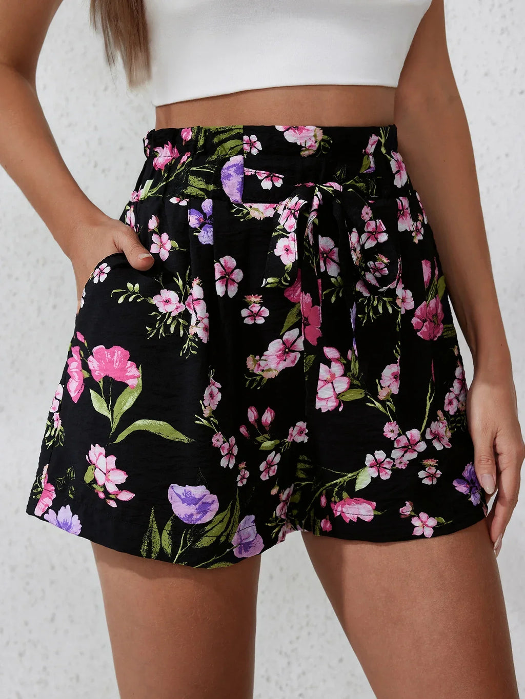 2025 Summer New Women's Fashion Casual Print Beach Pants Minimalist Style Comfortable Home Loose Outdoor Sports Jogging Shorts