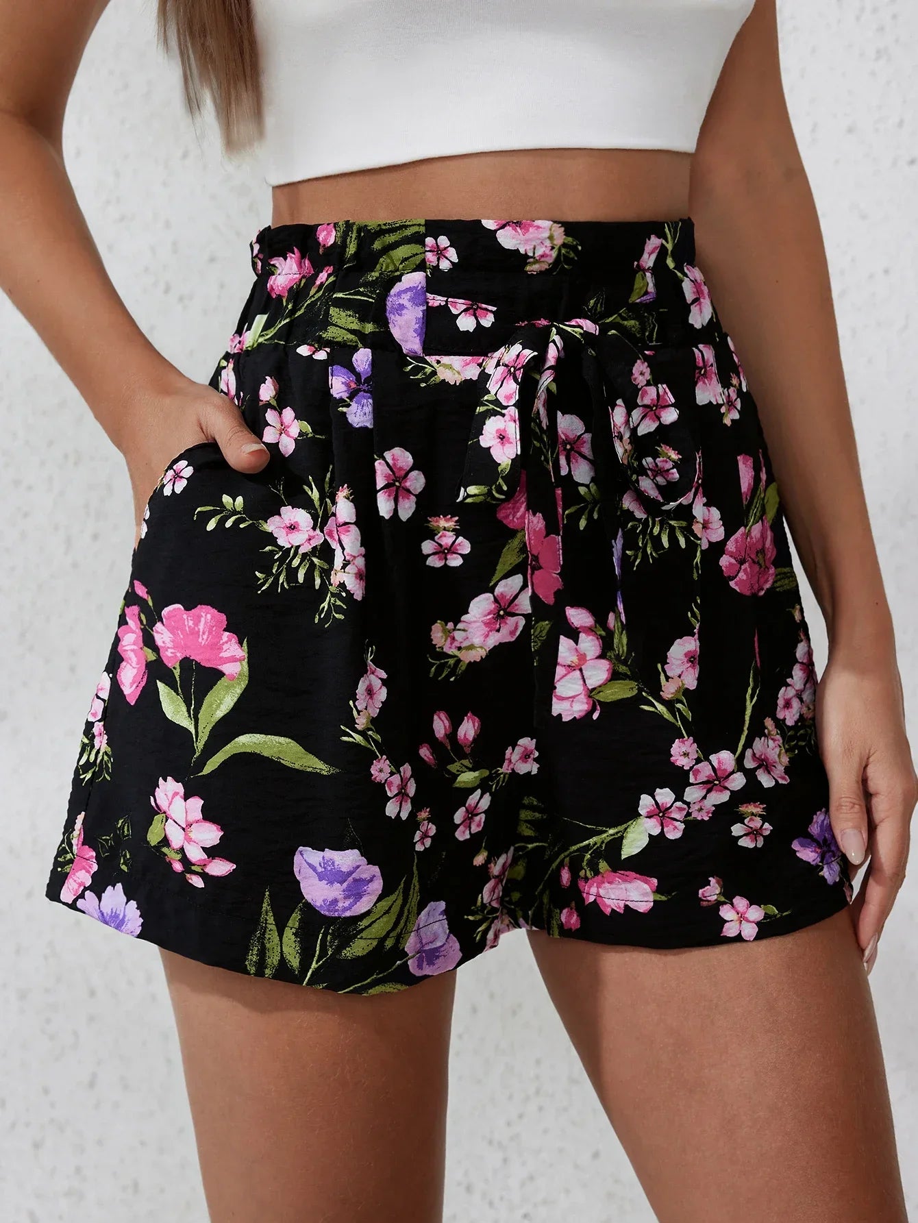 2025 Summer New Women's Fashion Casual Print Beach Pants Minimalist Style Comfortable Home Loose Outdoor Sports Jogging Shorts
