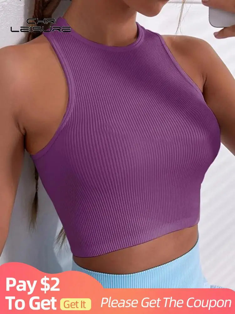 14 Colors Y2k Crop Tops Women 2025 Sold Stripe Summer Corset Top Sleeveless Woman Clothes O-Neck Female Tank Top asu