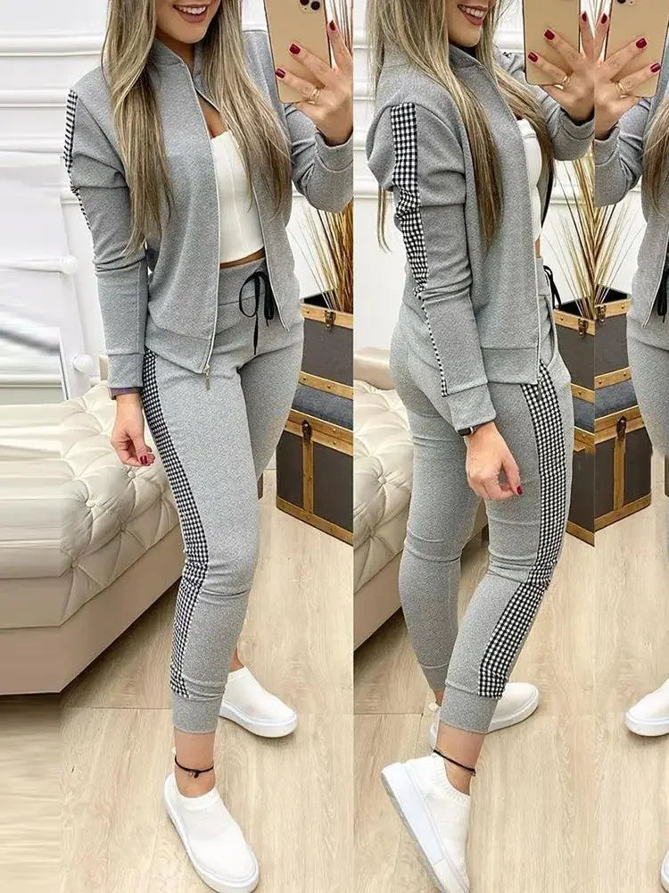 2026 Women  Casual Sport Suit Winter 2 Piece Woman Set
