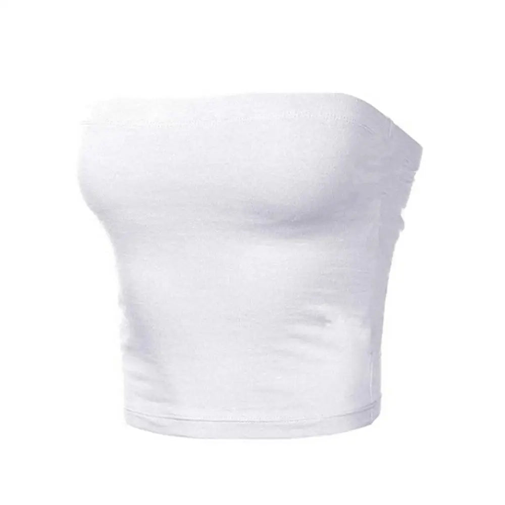 1Pc Soft Women Bustier Strapless Cropped Women Tube Tops Slim Elastic Tube Top Breathable Lingerie Bra Top Women Underwear