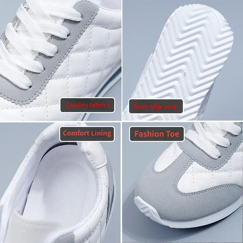 Fashion Women's Sneakers 2024 Spring New Ladies Vulcanize Shoes Outdoor Running Walking djam