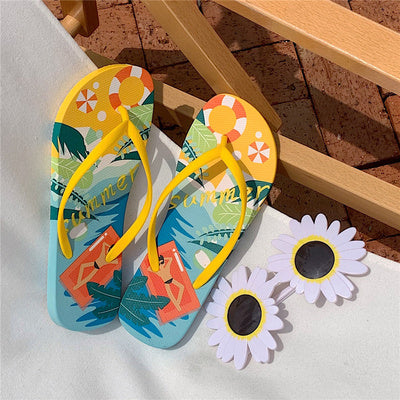 Zebra Print herringbone slippers women''s new fashion in summer home antiskid flat bottom pinch foot bathroom bath slippers
