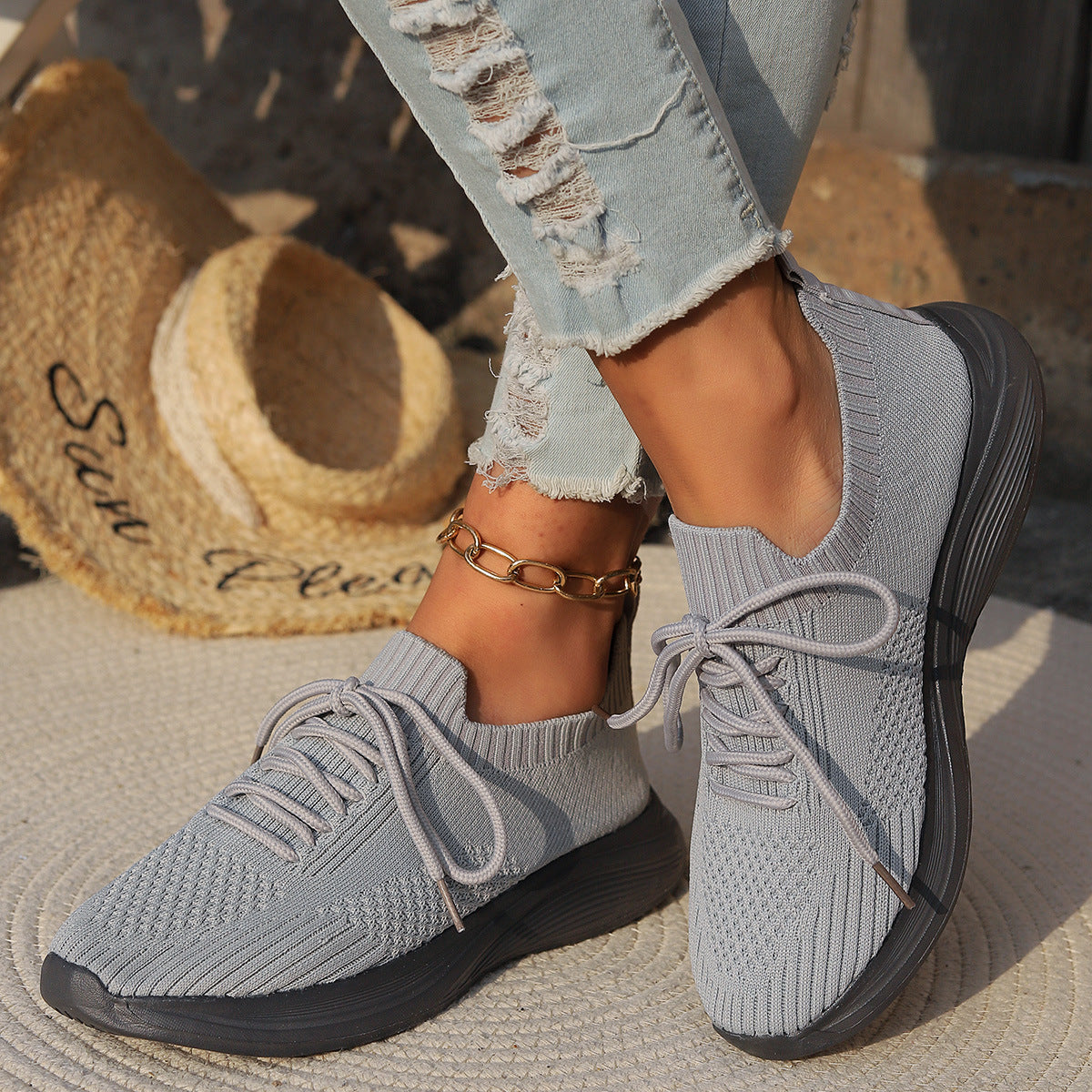 Mesh Surface Running Sneaker Casual Breathable
