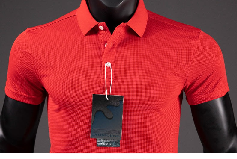 2023 Men's Polo Shirts Summer Quick-drying Sports Jerseys Polo Shirt Women Custom Design Breathable Lapel Reflective Stripe Tees